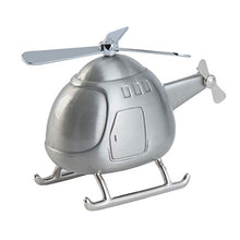 Load image into Gallery viewer, HEALLILY Helicopter Home Art Craft Coin Counter Bank Alloy Helicopter Shape Coin Money Box Cash Saving Pot Desktop Ornament for Children Kids Helicopter Sculpture
