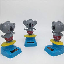 Load image into Gallery viewer, VALICLUD 2pcs of One Set Adorable Koala Doll Solar Car Layout Creative Auto Shake Head Dolls Desktop Ornament
