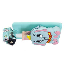 Load image into Gallery viewer, Yewos Coin Purse Case Case Compatible with Samsung Galaxy A72 5G Cute 3D Animals Elephant Cartoon Soft Light Blue Silicone Wallet Case with Wrist Strap,Cool Kawaii Funny Kids Teens Girls Cover
