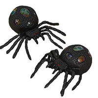 PRETYZOOM 6pcs Halloween Spider Decoration Fake Spider Model Props Fidget Toy Party Supplies for Wall Webs Table Floor (Black)