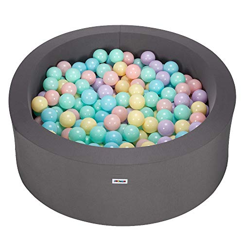 JOYMOR Upgrade Ball Pit for Toddlers, Extra Thicker Larger Round Pool, Memory Foam Soft for Baby Kids, Balls not Included