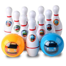 Load image into Gallery viewer, withmolly Barney Land Tayo Kids Bowling Playset Tayo Bowling pin x10ea , Bowling Balls x 2ea ,Stickers
