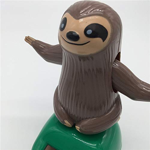 LI LiNovelty Solar Toys Shaping ABS Sloth Solar Powered Dancing for Desk Place Ornaments Decoration Toys for Children Kids Gift