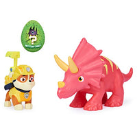 PAW Patrol Dino Rescue Rubble and Dinosaur Action Figure Set, for Kids Aged 3 and Up