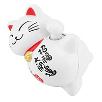 Taidda- Waving Cat Lovely Cat Figure Beckoning Cat Solar Powered Cat Welcoming Cat Stores for Car Accessories RestaurantLucky Fortune