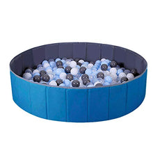 Load image into Gallery viewer, WWS Ball Pit for Kids / Baby Play Yard / Baby Playpen / Fence for Baby, Folding Portable, No Need Inflate, More Than 12 Sq.ft Play Space, Two Color(Blue)
