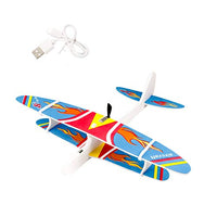 BARMI Creative Outdoor Assembling Electric USB Charging Anti-Impact Foam Aircraft Model,Perfect Child Intellectual Toy Gift Set Multicolor