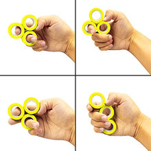 Load image into Gallery viewer, Anditoy Magnet Rings Finger Toys Fidget Magical Ring for Man Woman Teens Kids Boys Girls Anxiety Stress Relief Christmas Stocking Stuffers Gifts (Yellow)
