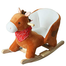 Load image into Gallery viewer, Qaba Kids Ride On Rocking Horse, Sturdy Wooden Constructure, with Songs, for Boys or Girls
