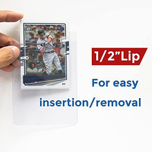 Load image into Gallery viewer, 200ct Semi Rigid Card Holder- Card Sleeves for Trading Card with 1/2&quot; Lip Sleeves Fit Standard Grading Cards Baseball Cards for Graded Card Submittions
