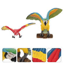 Load image into Gallery viewer, balacoo 2pcs Plastic Parrot Model Animal Adornment Lovely Art Crafts Gardening Decor for Children
