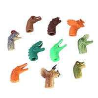 everd1487HH Finger Puppet Set (5/10Pcs),Mini Cartoon Dinosaur Simulation Party Prop Hand Finger Puppet Cover Toy-for Storytelling,Role-Playing,Teaching,Easter Eggs and Fun B