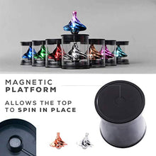 Load image into Gallery viewer, KIDDO KOO Tornado Spinning Tops - New Spinning top for Kids and Adults. A Great Decompression Toy forhome or The Office. Spins with Wind! Our Gyro Tops can Forever Spin (Aurora &amp; Gold 2PK)
