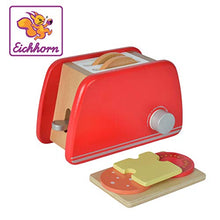 Load image into Gallery viewer, Eichhorn 100002487 10002487 Wooden Toaster with Accessories 7 Pieces 11 x 19 x 11.5 cm, Colourful
