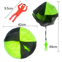 Load image into Gallery viewer, Minelife 12 Pack Parachute Toys, Tangle Free Throwing Parachute Toy Parachute Figures Plastic Warrior Figures for Kids Party Favors Outdoor
