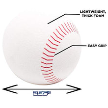 Load image into Gallery viewer, Sunny Days Entertainment Oversized Foam Baseballs for Kids - for Hitting or Replacement Balls | Soft Tball for Toddlers - 5 Pack, White
