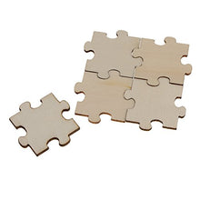 Load image into Gallery viewer, DYNWAVE 50Pc Blank Wood Puzzle Pieces Wedding Crafts Toys
