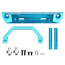 Load image into Gallery viewer, Novel Appearance Aluminum Alloy Front Bumper, High Simulation RC Front Bumper, for 1/10 RC Car RC Vehicle RC Crawler Car RC Model Car(Blue 680024B)
