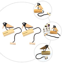 Load image into Gallery viewer, generic 2pcs Wood Woodpecker Toy Pull Rope Bird Woodpecker Kids Musical Tone Block Percussion Toy Bird Sign
