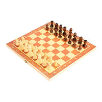 Chess Board Game, Wooden Chess Set, Portable Travel for School for Home Family Activities