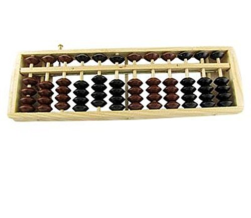 Chinese Vintage Wooden Abacus Soroban Arithmetic Mathematic Kid Calculating Frame Tool