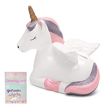 Load image into Gallery viewer, Unicorn Ceramics Piggy Bank for Girls, Coin Bank, Perfect Unique Gift, Home Decoration, Nursery Dcor, Keepsake, Savings Piggy Bank for Kids
