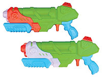 Kwik Fill 2 Water Guns for Kids Ages 8-12, Teens & Adults, X Large Long Range Squirt Water Gun 1360 cc, Water Blaster Pistol Super Soaker, Extra Large Waterguns, Water Toy Guns (Pack of 2)