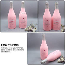 Load image into Gallery viewer, WINOMO Cartoon Kids Piggy Bank with Champagne Bottle Shape Novelty Saving Pot Coin Bank Money Bank Birthday Gift Toy for Kids Children Pink
