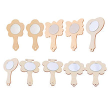 Load image into Gallery viewer, EXCEART Wooden Base Mirror 15 Pcs Hand DIY Painting Mirrors Toy for Home School Gift Kids Toys
