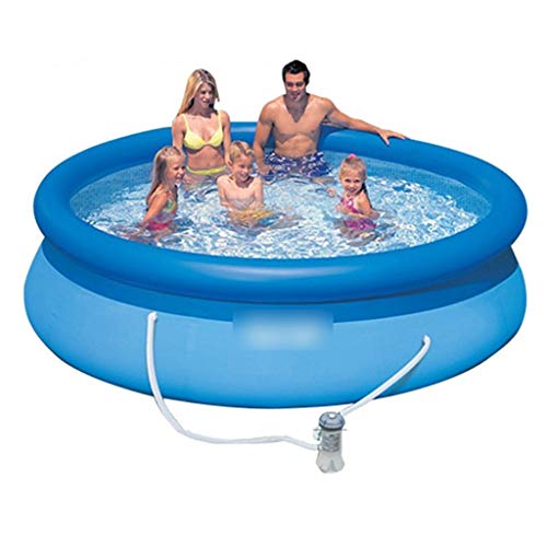 Inflatable Pools Swimming Pool Indoor Outdoor Large Swimming Pool for Children and Adults Open-air Butterfly Pool (Color : Blue, Size : 39648cm)