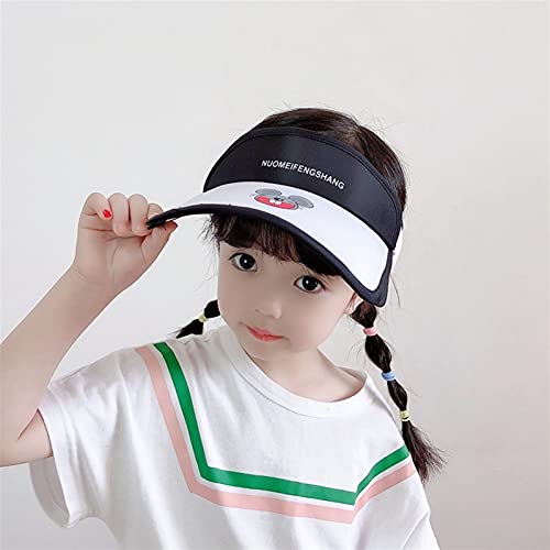 HUOQILIN Children's Sunscreen Hats, Summer Boy Girls Anti-UV Radio Sky, Sunshade, Telescopic, Better Sun Protection (Color : White)