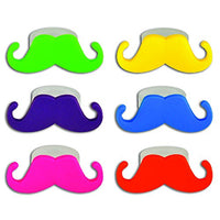 Kipp Brothers Colorful Mustache Rings(Per Dozen)