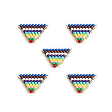 Load image into Gallery viewer, Montessori 5 Sets of Colored Bead Stairs
