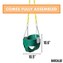 Load image into Gallery viewer, Heavy Duty High Back Toddler Bucket Swing - 250 lb Weight Capacity, Fully Assembled, Safety Coated Swing Chain Easy Setup
