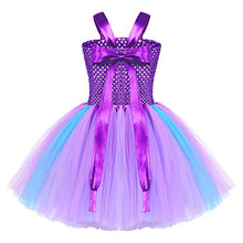 Load image into Gallery viewer, Jurebecia Mermaid Tulle Skirt Costume for Girls Halloween Dress up Kids Birthday Party Outfit Princess Theme Party Role Play Mermaid Tutu Dress Cosplay Holiday Dresses with Headband Size 4-5 Years
