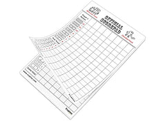Load image into Gallery viewer, Exqline Mexican Train Score Pads and Chicken Foot Dominoes Score Sheets Lengthened and Thickened Large Size, Record Clearly and Easy to Read (8.3&#39;&#39; X 5.5&#39;&#39;) - 70 Sheets.
