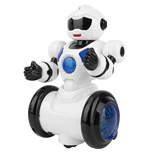 Cemnneohg Robot Dance to Music with Dazzling LED Light for Children, Smart Robot Toy, Singing Talking Sliding Robot Xmas Gifts Presents for Children (A)