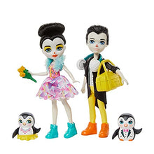 Load image into Gallery viewer, Enchantimals Darling Ice Dancers Skate and Spin Glider with Patterson Penguin Small Doll (6-in) &amp; Tux Dolls, 2 Animal Figures, and 15+ Accessories, Makes a Great Gift for 3-8 Year Olds
