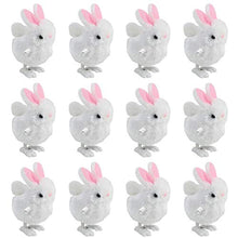 Load image into Gallery viewer, 3 otters Wind Up Toys for Kids, 12PCS Bunny Party Favors Wind-Up Jumping Rabbit Novelty Toys, Birthday Favors Toys White and Pink
