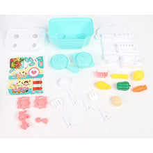 Load image into Gallery viewer, BeesClover Children Playing House Kitchen Cooking Table Set Mini Simulation Cookware Boys Girls Cook Game Cyan
