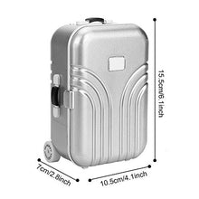 Load image into Gallery viewer, Suitcase Toy Cute Baby Toy, Baby Suitcase Toy, Rolling Suitcase Toy, Safe and Eco-Friendly Birthda for Baby Kids for Children&#39;s Day(Silver)
