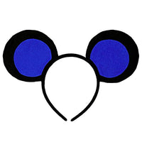 SeasonsTrading Blue & Black Mouse-A-Like Ears Headband - Costume Party Accessory