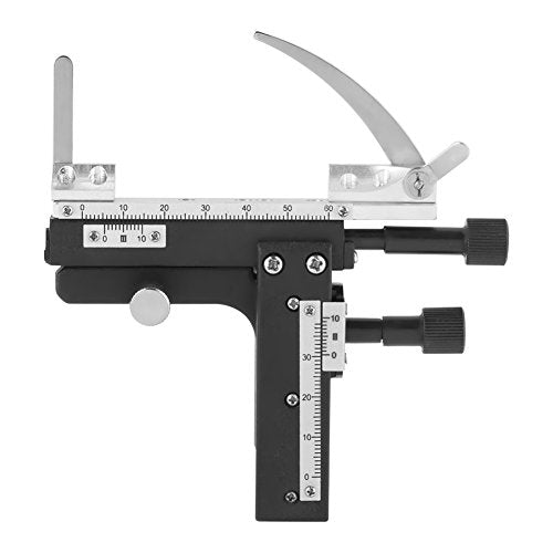 Microscope Moveable Stage, Professional Attachable Mechanical X-Y Moveable Stage Caliper with Scale for Microscope