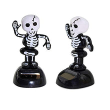 Load image into Gallery viewer, EXCEART 2Pcs Solar Dancing Toy Solar Powered Dancing Ghost Doll Swinging Animated Skull Toy Cartoon Car Decoration Car Interior Display Desktop Decor Gift
