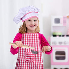 Load image into Gallery viewer, FUN LITTLE TOYS 32 PCs Chef Dress Up Clothes Little Girls, Play Kitchen Accessories Set Kids, Pretend Play Cooking Baking Tools
