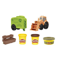 Load image into Gallery viewer, Play-Doh Wheels Tractor Farm Truck Toy for Kids 3 Years and Up with Horse Trailer Mold and 3 Cans of Non-Toxic Modeling Compound
