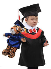 Load image into Gallery viewer, Plushland Brown Bear Plush Stuffed Animal Toys Present Gifts for Graduation Day, Personalized Text, Name or Your School Logo on Gown, Best for Any Grad School Kids 12 Inches(Forest Green Cap and Gown)
