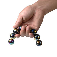 Load image into Gallery viewer, NICO SEE WONDER 1Inch 25mm Rainbow Magnetic Stones, 8Pieces Magnets Ball Toys with Bag, Hematite Magnetic Rattlesnake Egg.
