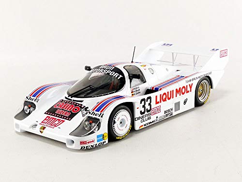 Minichamps 155836633 1: 18 Porsche 956k-Brun Motorsport-Stuck/Grohs/Brun-1000 Km Spa 1983 Car, White