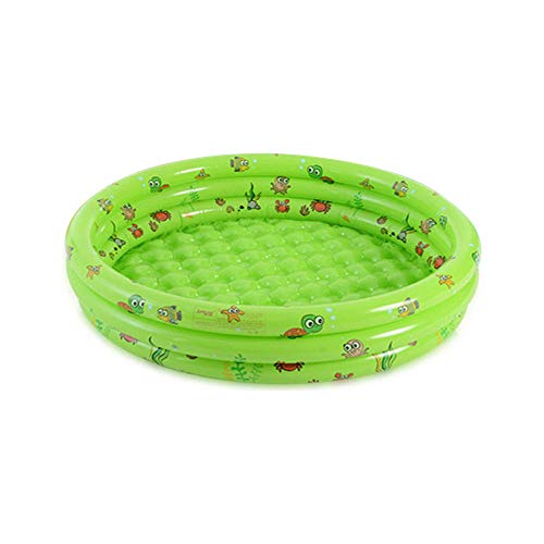 CHAW Thickened Inflatable Baby Swimming Pool, Toddler Three-Ring PVC Inflatable Swimming Pool, Childrens Paddling Pool Indoor/Outdoor Water Game Center, Suitable for Children from 3 to 6 Years Old